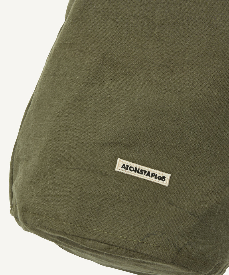 reused sniper jacket | small drawstrings sac dark green