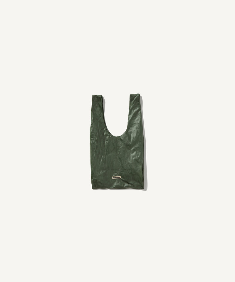 reused parachute | grocery bag-s dark green