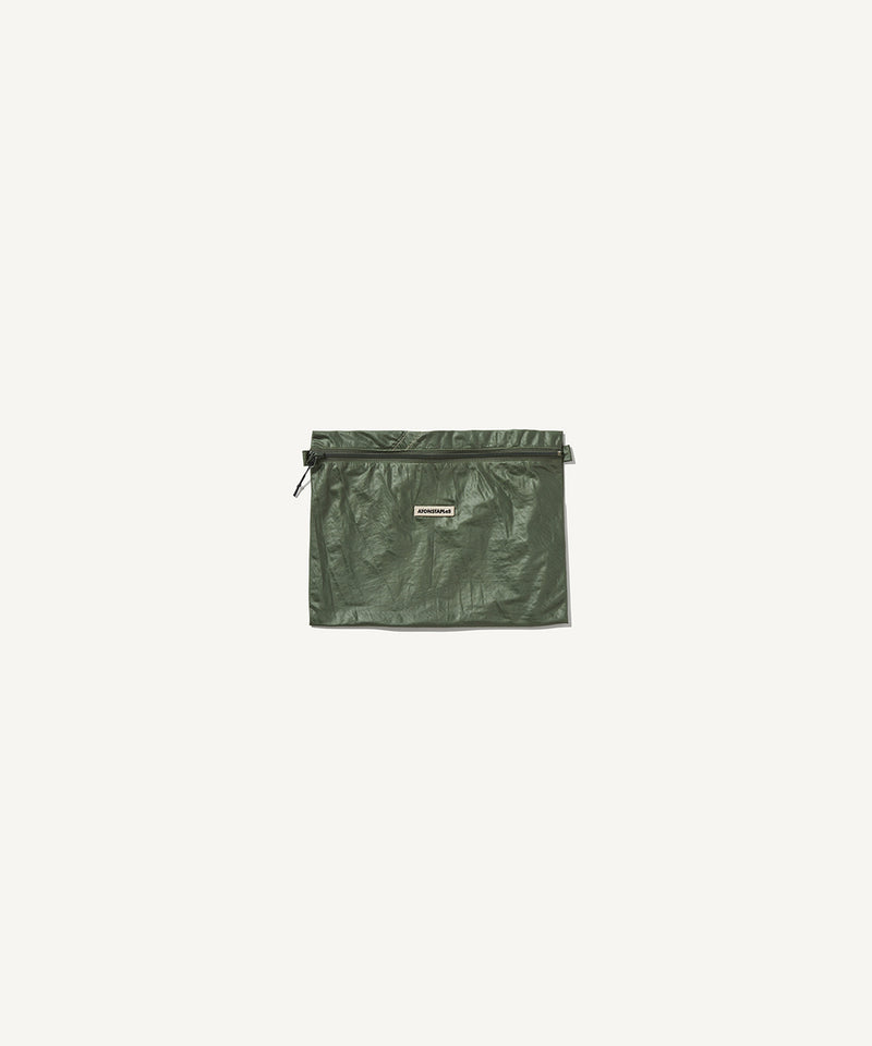 reused parachute | medium pouch dark green