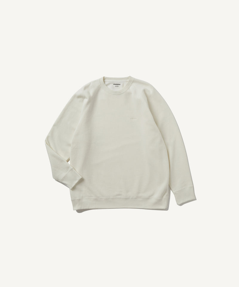 recycled suvin urake | crewneck pullover off white
