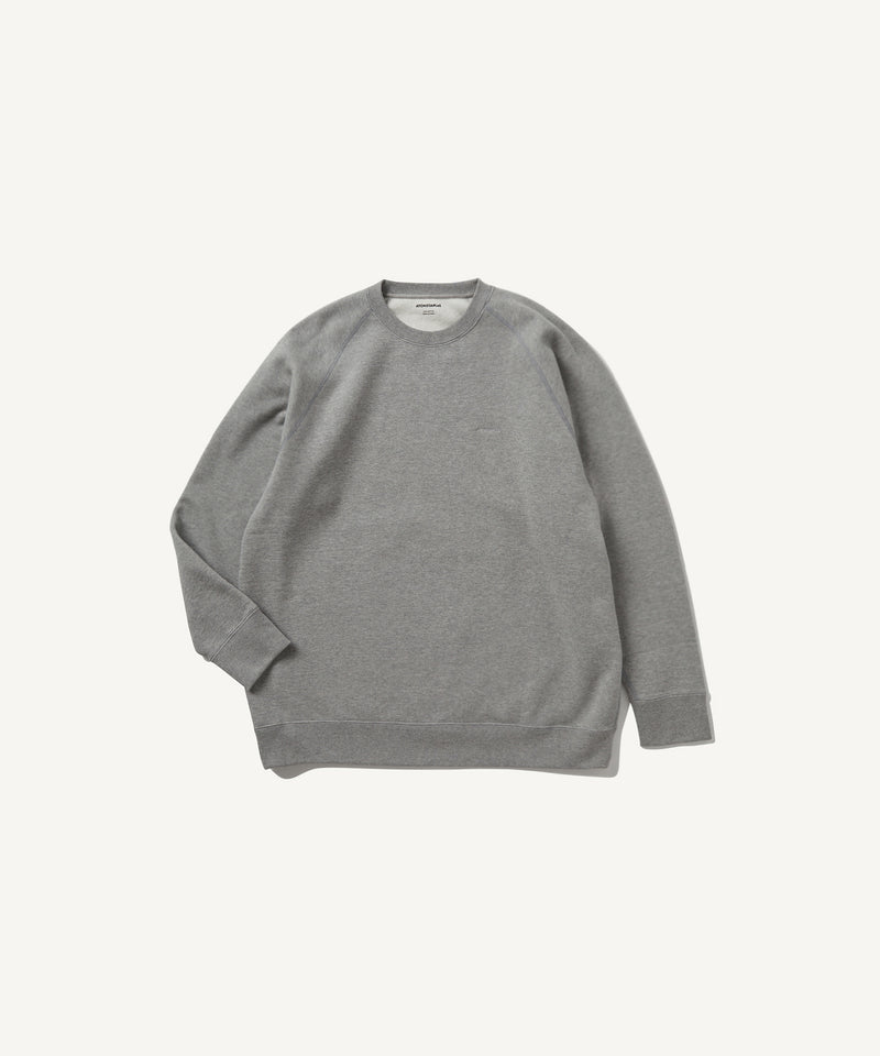 recycled suvin urake | crewneck pullover top gray