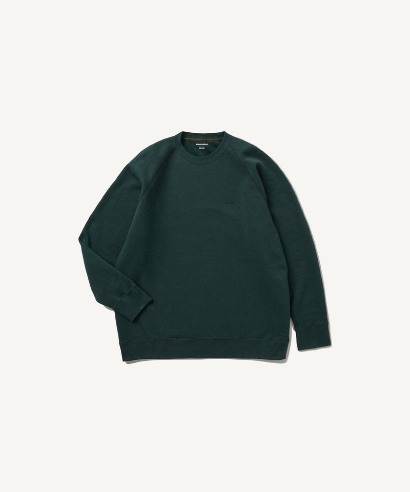 recycled suvin urake | crewneck pullover green