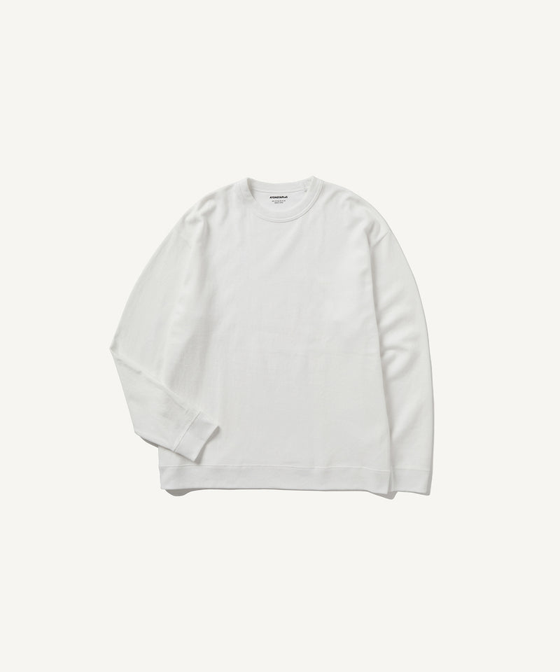 recycled double jersey | long sleeve t-shirt white