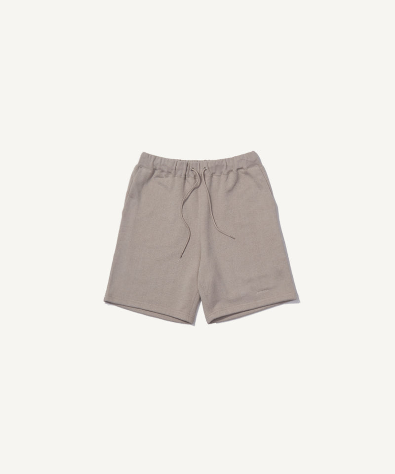 sand color tsuri urake | sweat shorts beige