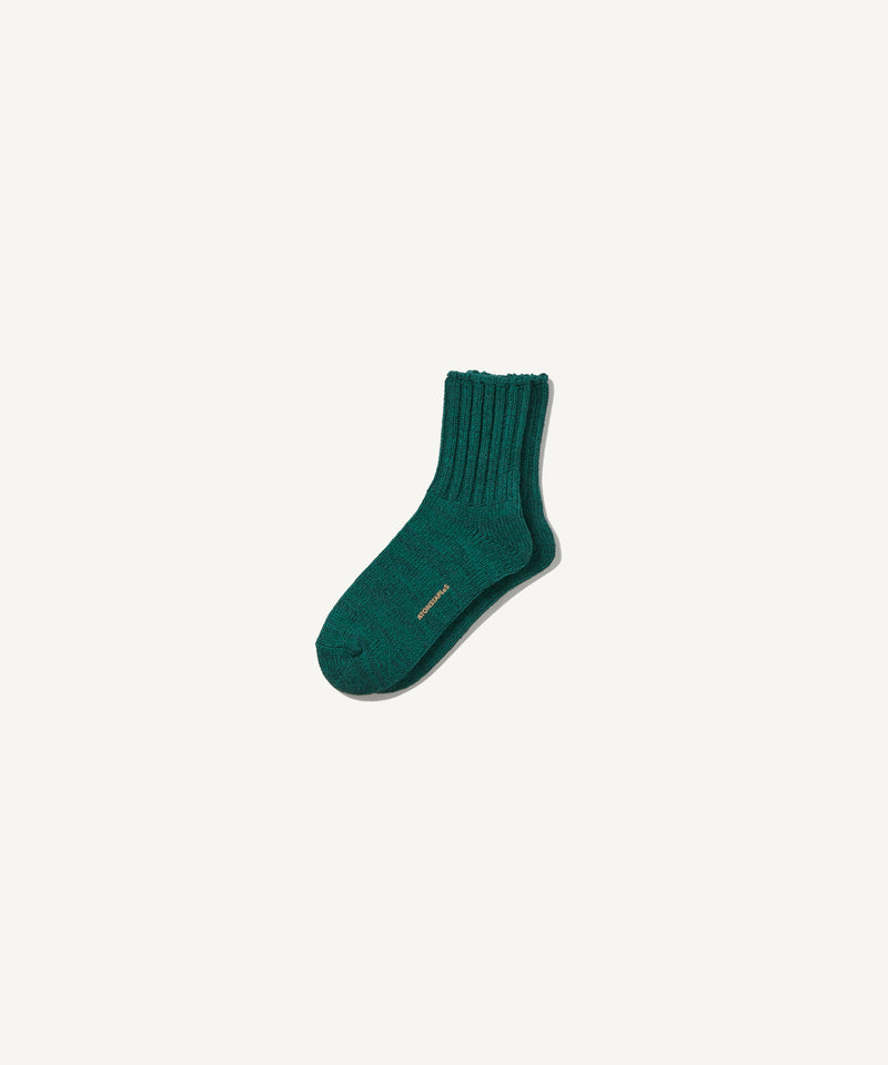 cotton x recycled silk | socks green