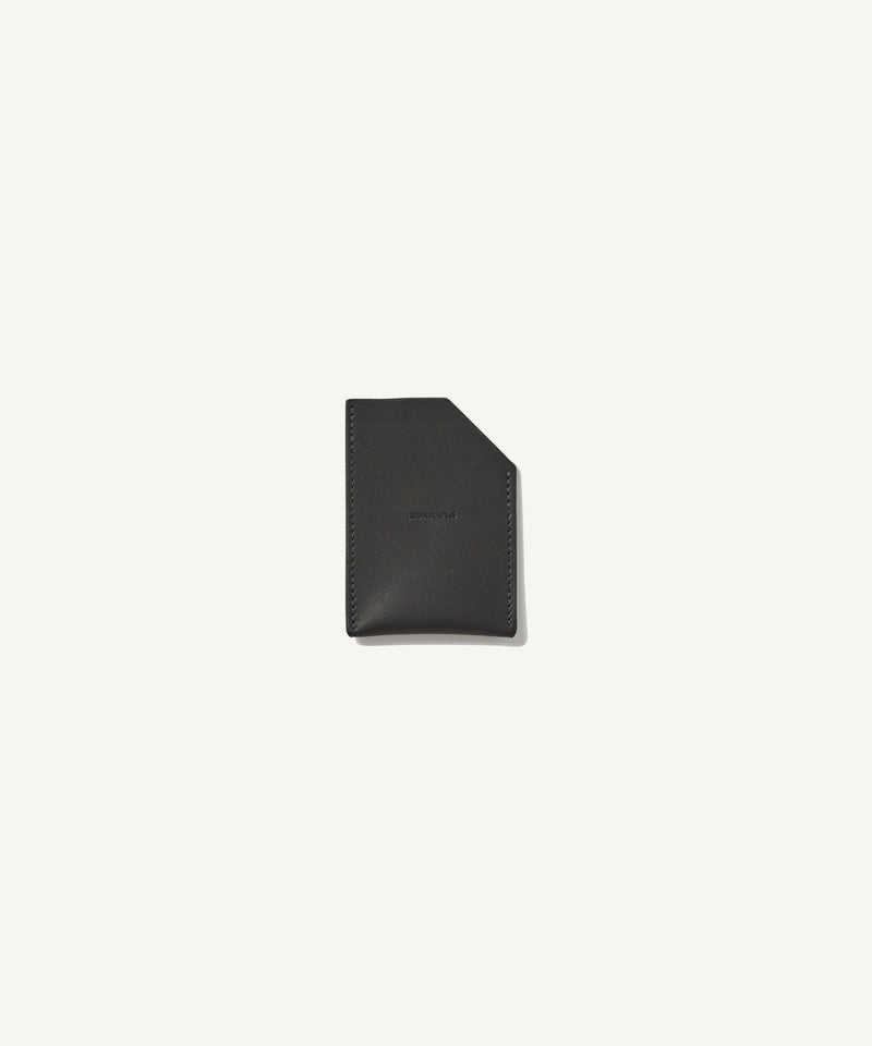 tanned leather | card case black