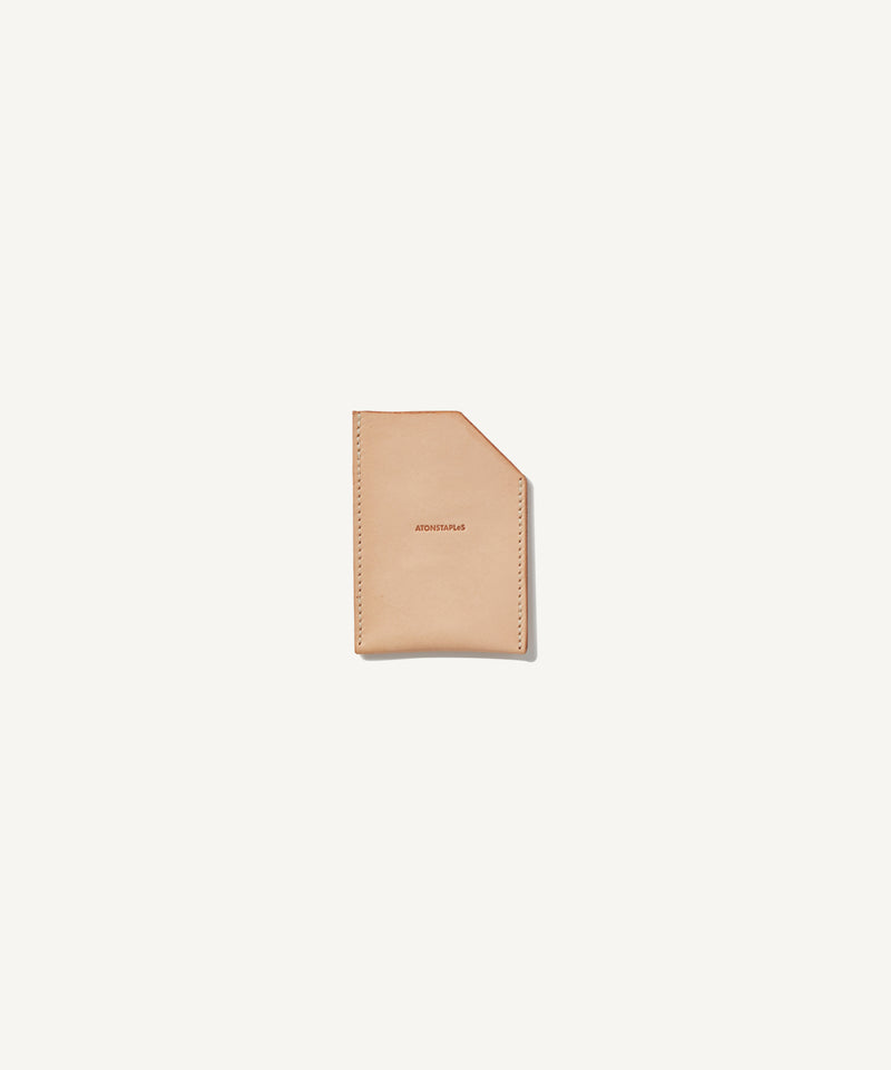 tanned leather | card case beige