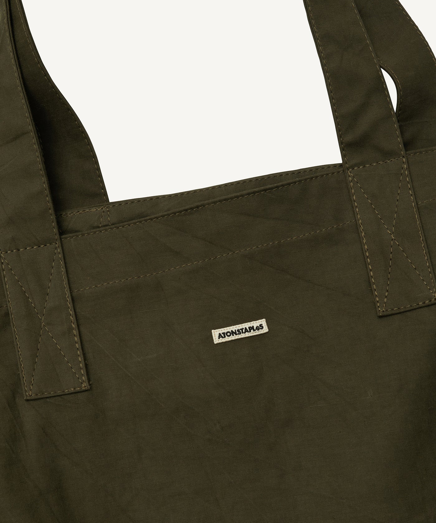 Reused sniper jacket | Tote bag | Dark green – ATONSTAPLeS