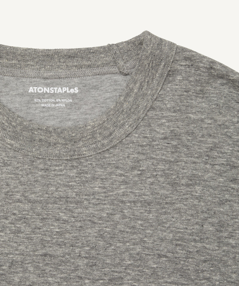 recycled double jersey | long sleeve t-shirt top gray