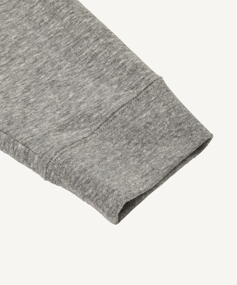 recycled double jersey | long sleeve t-shirt top gray