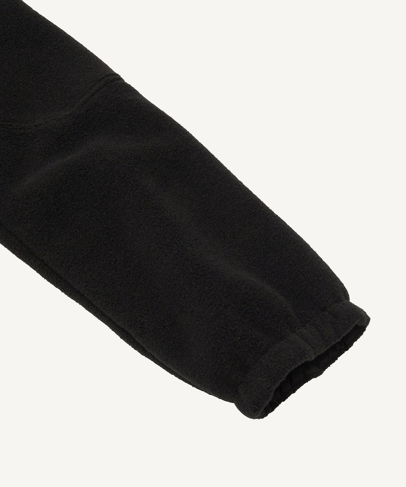 recycled polyester fleece | cycling jacket black
