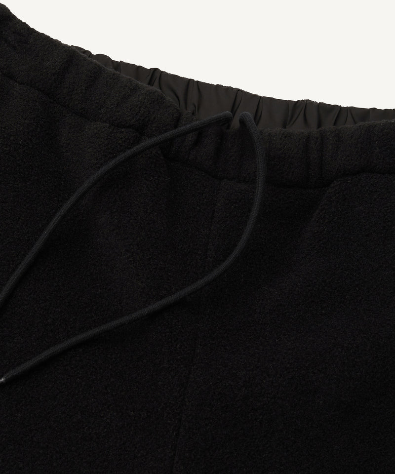 recycled polyester fleece | training pants black