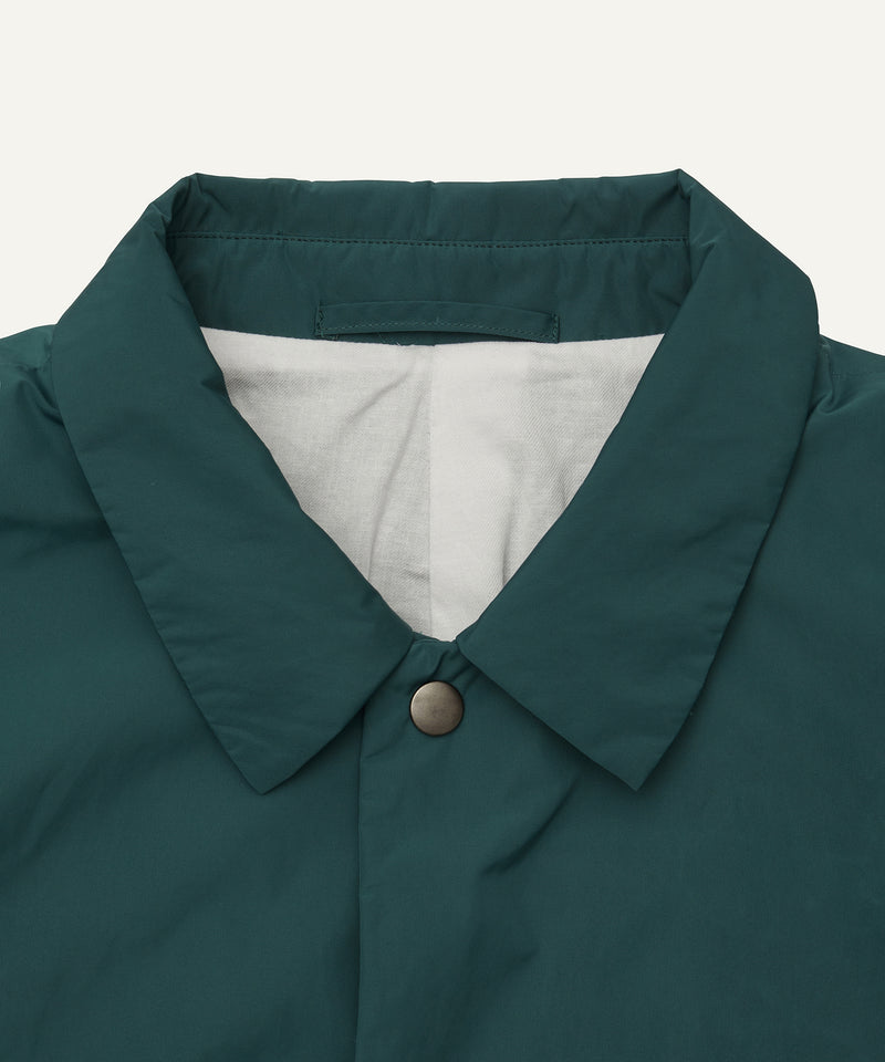 botanical dyed nylon | coach jacket green