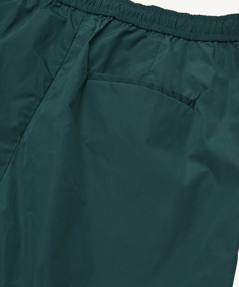 botanical dyed nylon | wide shorts green
