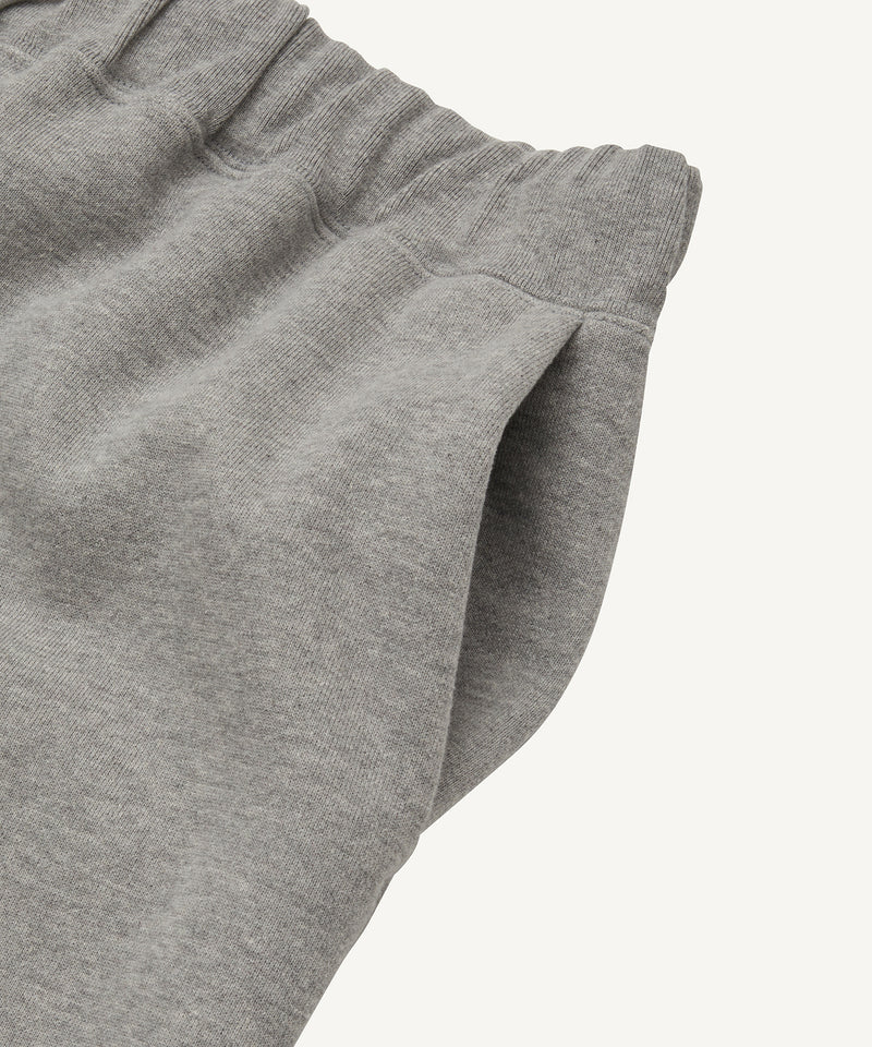 recycled suvin urake | sweat shorts top gray