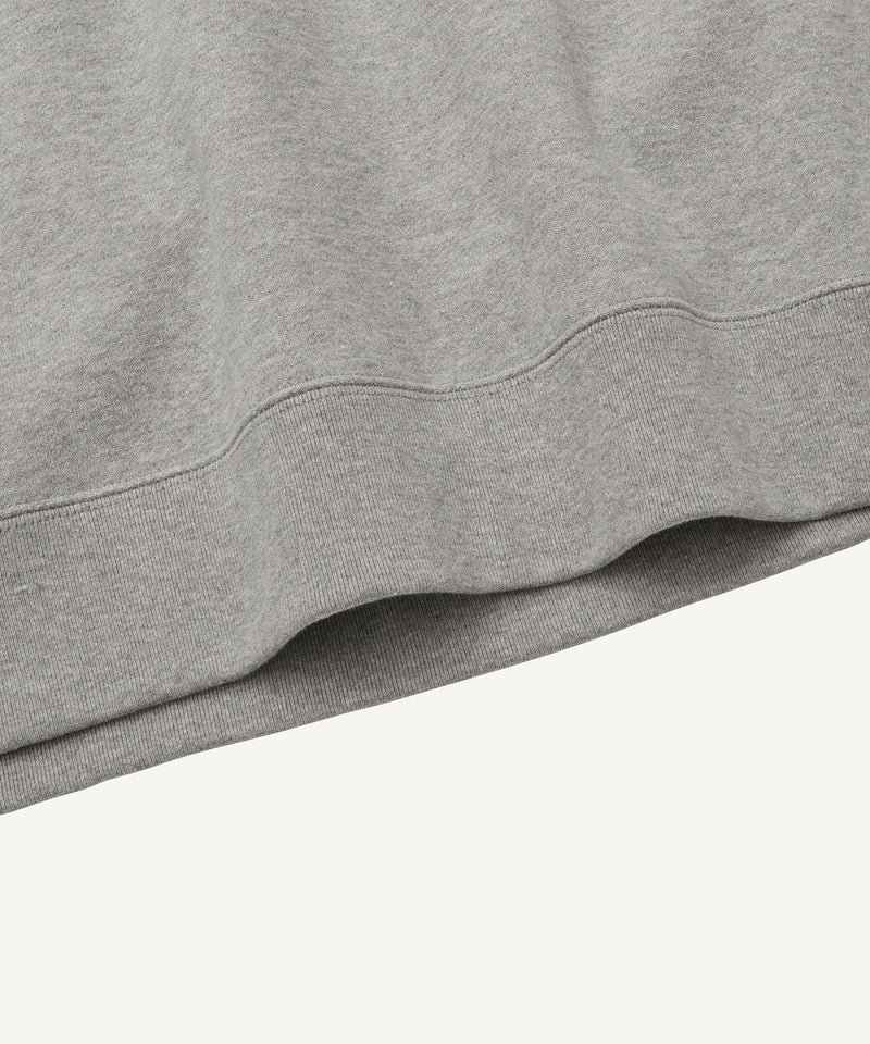 recycled suvin urake | crewneck pullover top gray