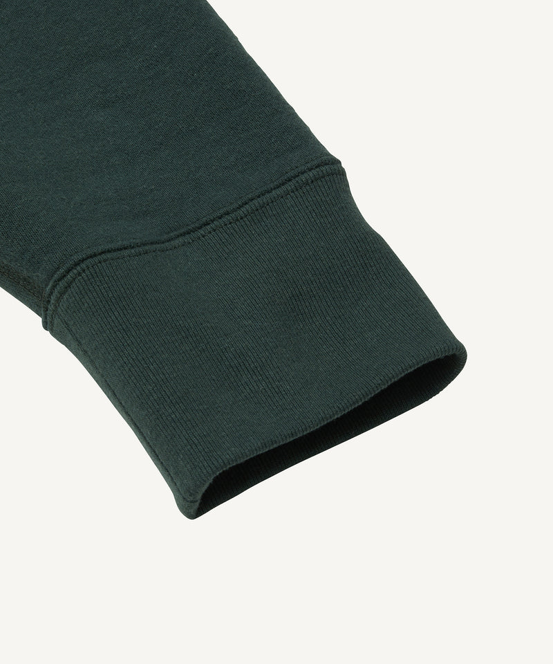 recycled suvin urake | crewneck pullover green