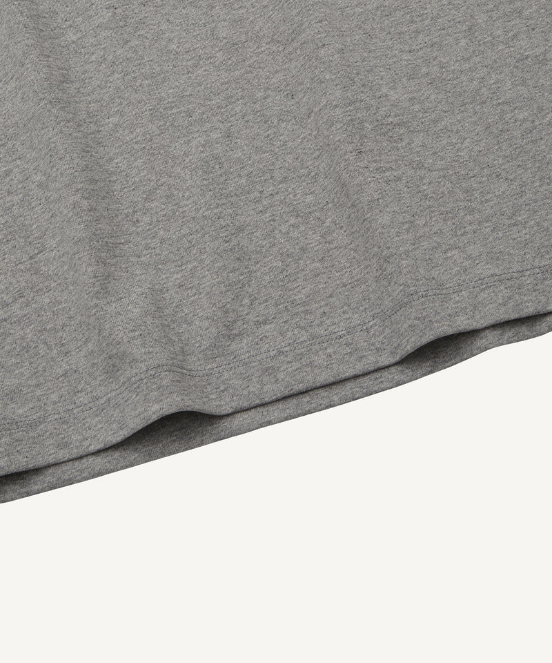 u.s. cotton jersey | long sleeve t-shirt top gray