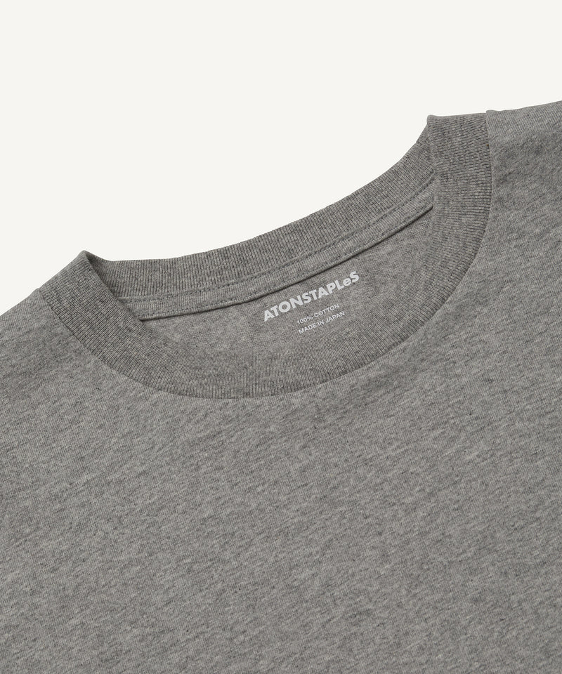 u.s. cotton jersey | short sleeve t-shirt top gray