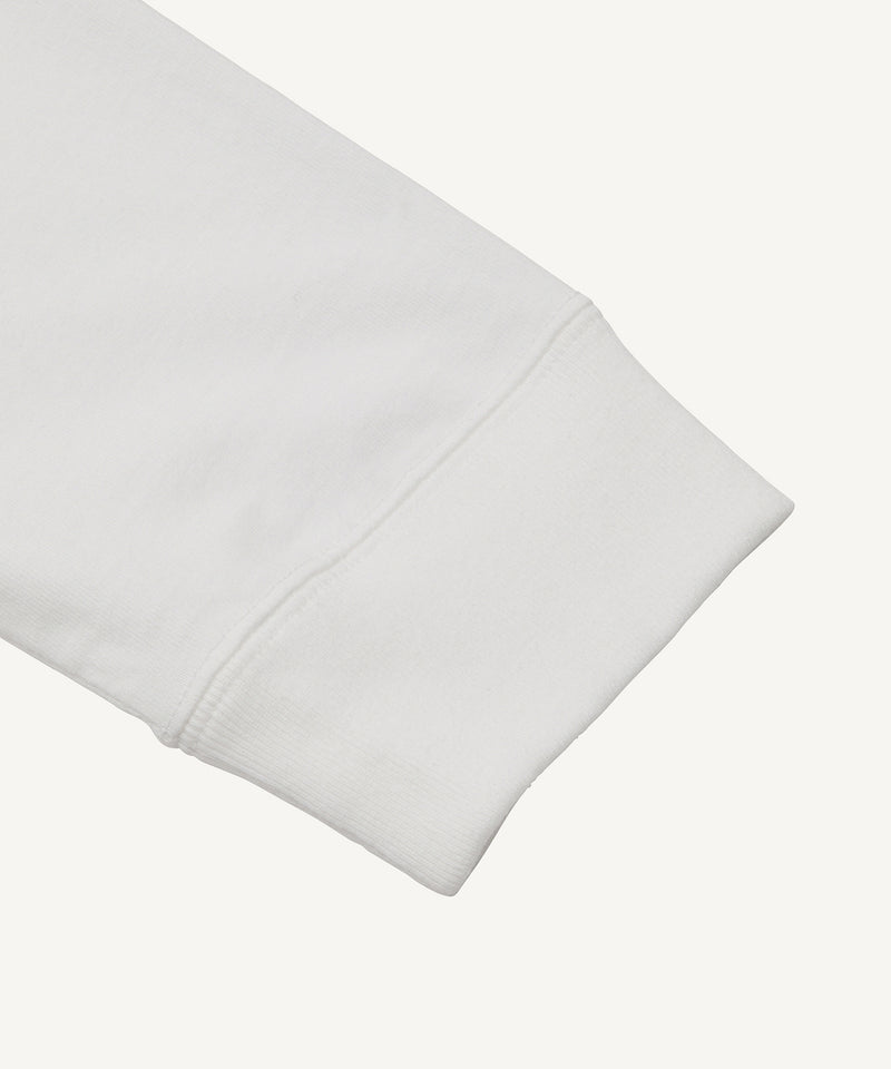 u.s. cotton jersey | long sleeve t-shirt white